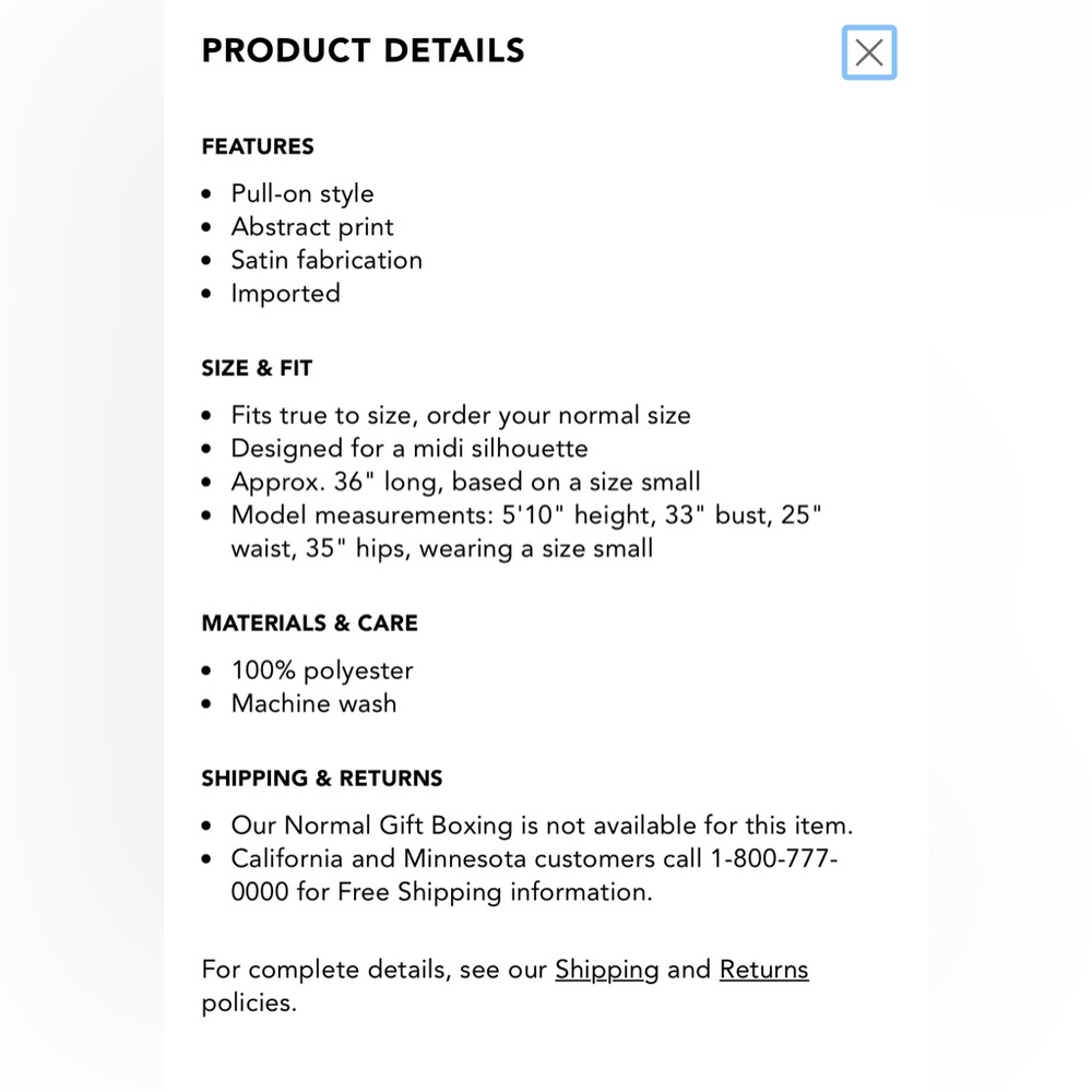 DKNY Abstract Satin Midi Skirt - Picture 6 of 8